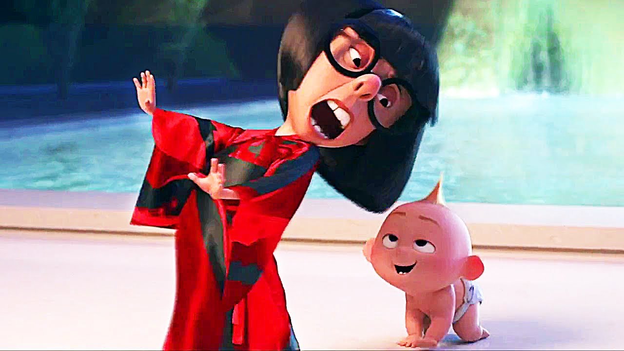 INCREDIBLES 2 - Auntie Edna and Baby Jack Jack Short Movie Clip