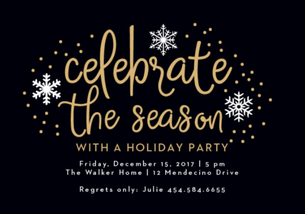 Holiday Party Invite from Basic Invite