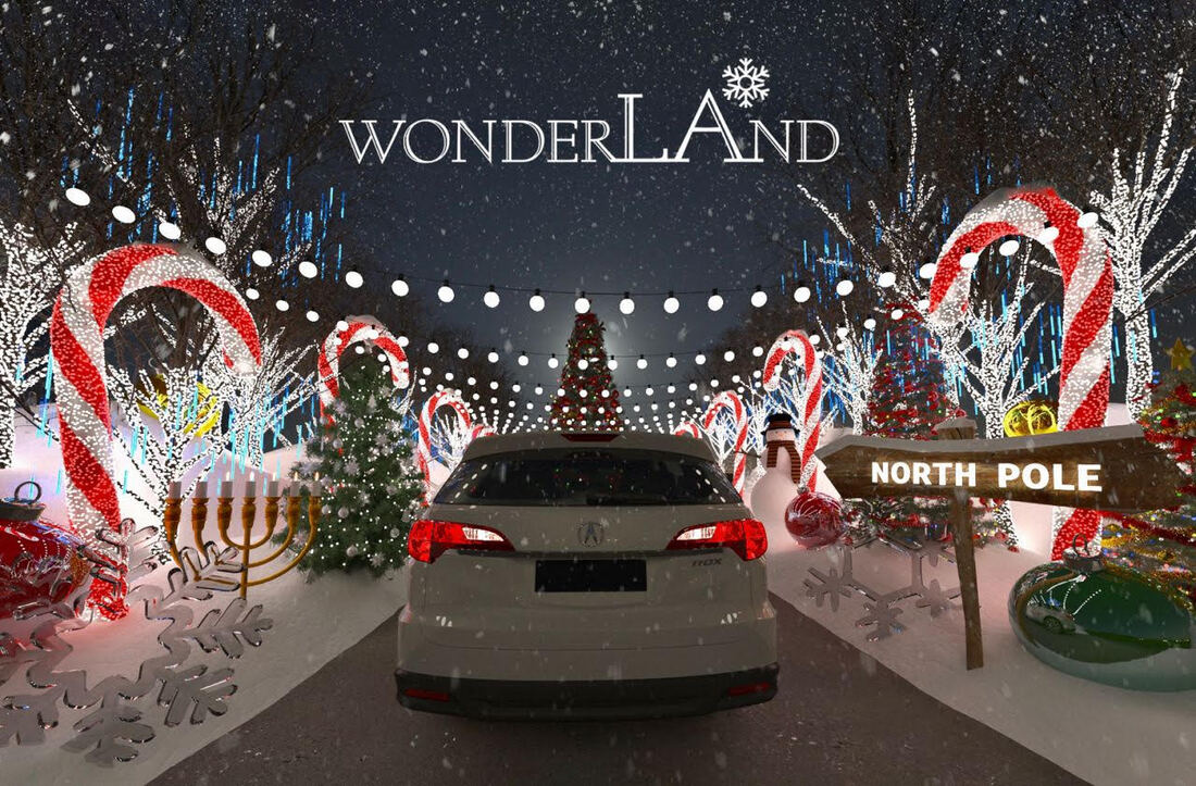 Drive Through a Winter WonderLAnd in Los Angeles